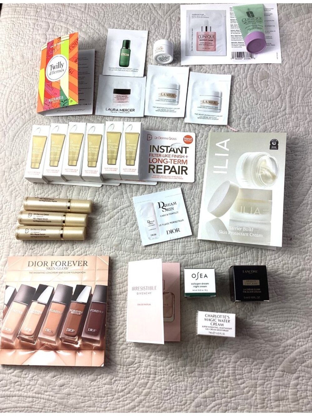 20+ Luxury Beauty & Skincare Collection*Samples *Travel*Clinique*Hermes*Dior*New